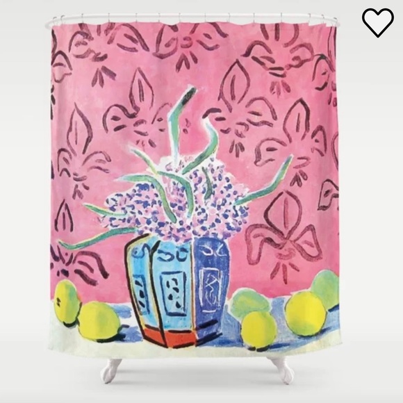 🍋🩷Society6 • Matisse shower curtain • NWOT - Picture 3 of 3